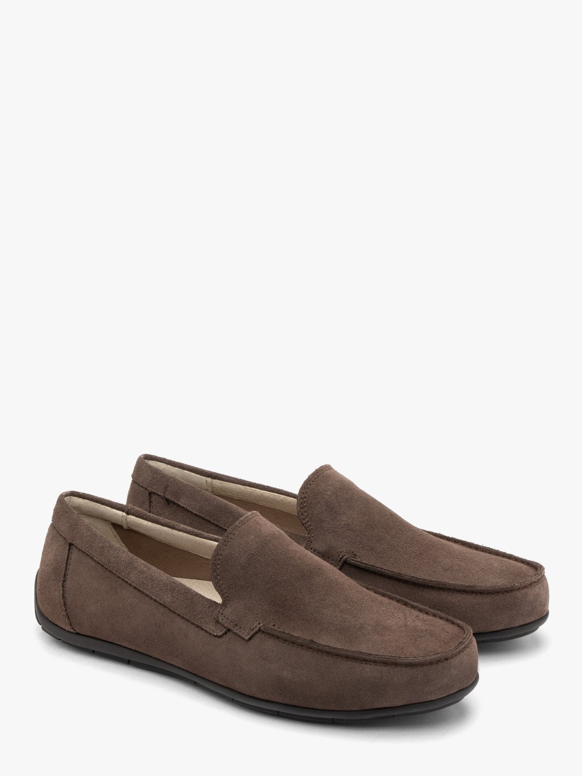 Welurowe mokasyny w stylu casual